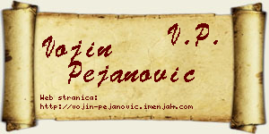 Vojin Pejanović vizit kartica